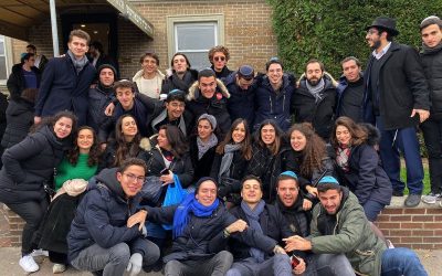 30 étudiants français ont participé au voyage chez le Rabbi du Shabbaton « Pegisha » avec Chabad on Campus de Saclay