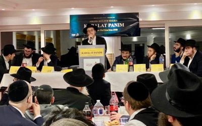 Cérémonie d&rsquo;accueil des nouveaux émissaires étudiants, à la Yéchiva Loubavitch de Lyon