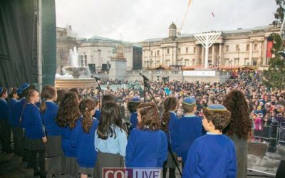 Grande Bretagne : Allumage de ‘Hanoucca 2019 au Trafalgar Square de Londres