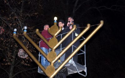 EN IMAGES. Allumage public de &lsquo;Hanouccah 2019 à Strasbourg