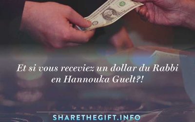 Et si vous receviez un dollar du Rabbi en Hannouka Guelt?!