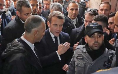Macron s&rsquo;agace contre la sécurité israélienne à Jérusalem