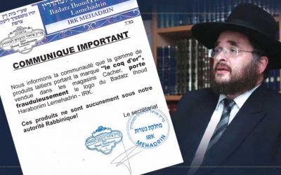 Communiqué récapitulatif – Ihoud Harabanim Lamehadrin – IRK