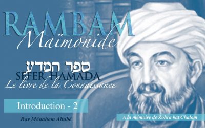 Rambam Introduction 2e partie + Hassidout