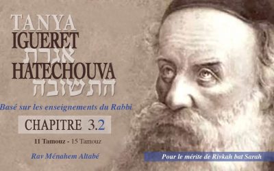 Tanya – Igueret Hatechouva – Ch. 3-2 – Echanger un jeûne