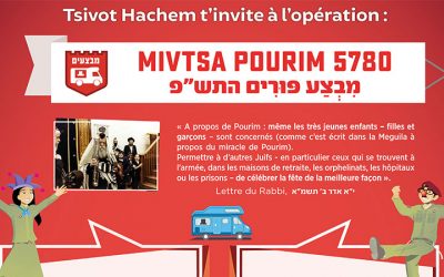 Tsivot Hachem : Mivtsa Pourim 5780