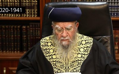 Barouh Dayan Haemet : L&rsquo;ancien Grand Rabbin Eliyahu Bakshi-Doron, 79 ans, décède du coronavirus le 19 Nissan 5780