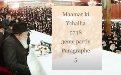 Maamar du Rabbi, « Ki Ychal’ha 5738 » – 5ème paragraphe : La définition des trois catégories de commandements