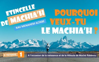 Etincelle de Machia&rsquo;h : Pourquoi veux tu le Machia’h ?