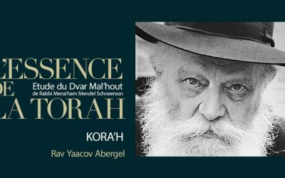 Texte et Audio : Paracha Kora’h  « Le but de chaque chose est la profondeur de cette chose », par le Rav Yaacov Abergel