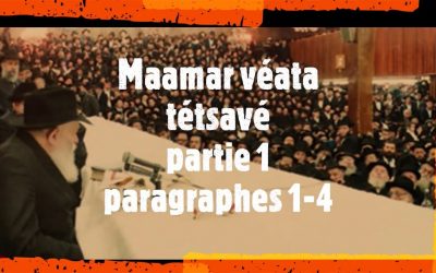 Maamar Véata Tétsavé, par le Rav Menahem Altabé