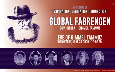 VIDEO. Farbrenguen de Guimel Tamouz 5780 international par retransmission vidéo