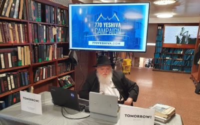 Photo du jour : Reb Shlomo Zarchi se mobilise pour la campagne de la Yechiva du 770