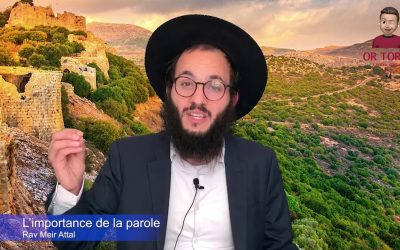 L’importance de la parole, par le Rav Meir Attal