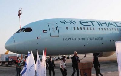 L’Etihad 787-10 est le premier vol commercial des Emirats arabes unis qui atterrit à l’aéroport Ben Gurion