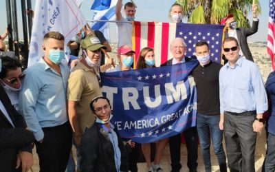 Manifestation pro-Trump à Jérusalem : « Trump a apporté la paix au Moyen-Orient, nous voulons quatre ans de plus à la Maison Blanche »