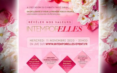 Mercredi 11 novembre à 20h30 : « IntemporElles », émission en direct consacrée à la femme juive