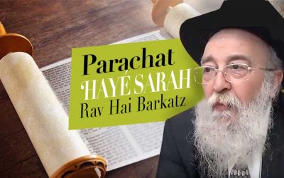 Parachat ‘Hayé Sarah 5781 par le Rav Haï Barkatz
