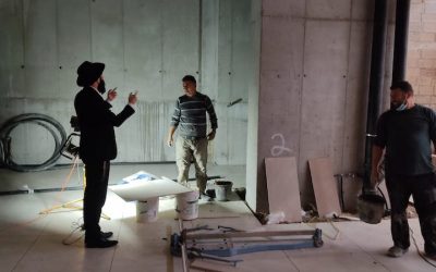 Construction du nouveau Beth &lsquo;Habad francophone de &lsquo;Hadera