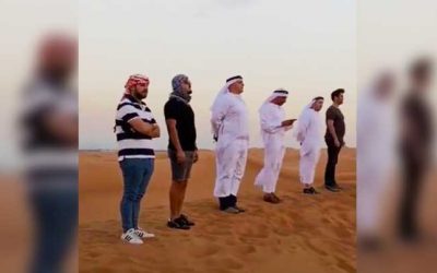 Regardez : Prière de Min’ha dans le désert de Dubaï