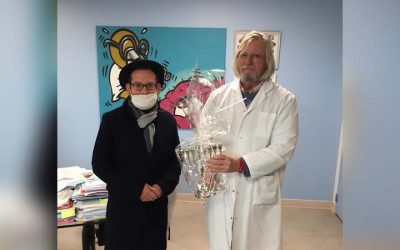 Le Rav Barouh Bard rencontre le professeur Didier Raoult en l’honneur de ‘Hanouccah.