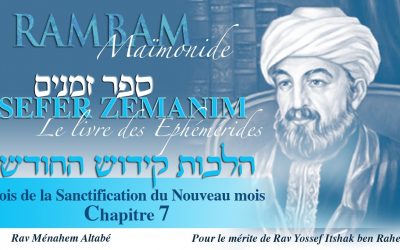 Etude du Rambam 1 chapitre par jour, avec le Rav Menahem Altabé