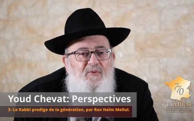 Youd Chevat : « Perspectives », par le Rav Haïm Mellul