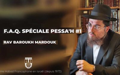 Questions-réponses spéciales Pessa&rsquo;h –  Rav Barou&rsquo;h Mardouk