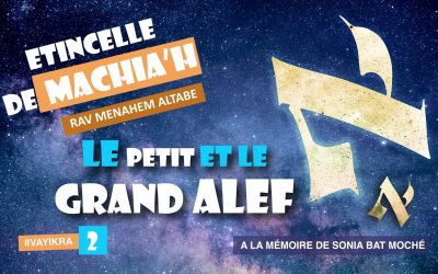 Etincelle de Machiah  sur le Paracha de Vayikra : Le petit Alef !
