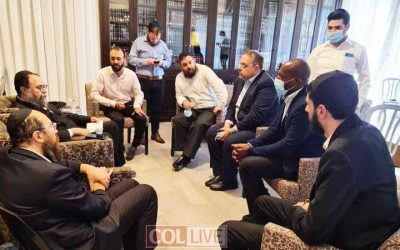 Le Rav Shlomo Bentolila, Chalia&rsquo;h en Afrique centrale, passe les Chiva à Kfar &lsquo;Habad, après le décès de épouse Myriam a&rsquo;h