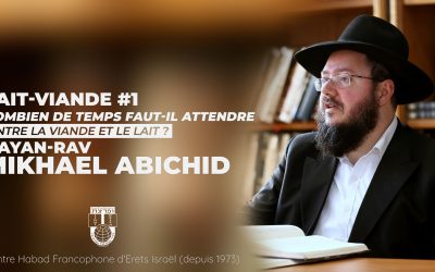 Séparation entre lait et viande #1 | Dayan – Rav Mikhael Abichid
