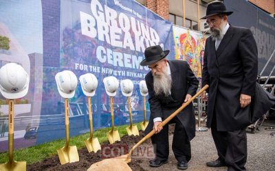 EN IMAGES. Inauguration et pose de la première pierre d’un nouveau bâtiment de l’école Beth Rivka de Crown Heights