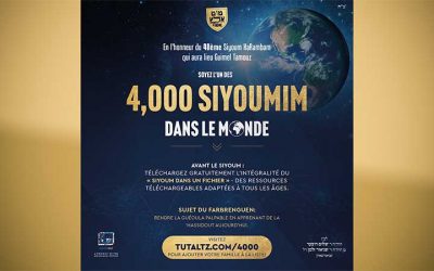 Tutaltz.com :  40 ans – 4000 conclusions du Rambam le jour de Guimel Tamouz
