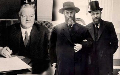 Lorsque le Rabbi précédent rencontre le Président Herbert Hoover en 1930 à la Maison Blanche