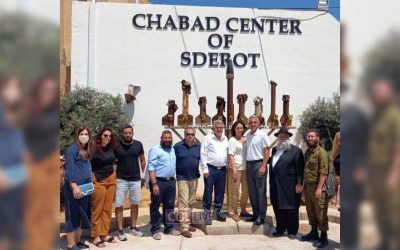 Le candidat au poste de gouverneur du New Jersey se rend à Sderot et rencontre les Chlou&rsquo;him