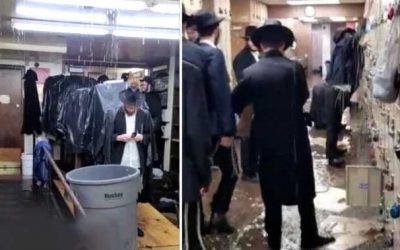 Regardez : Inondation de la synagogue du 770, à Crown Heights, alors que l’ouragan Ida frappe la ville de New York