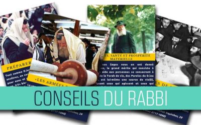 Conseils du Rabbi #18 : Chaque semaine une brochure remplie de conseils à télécharger