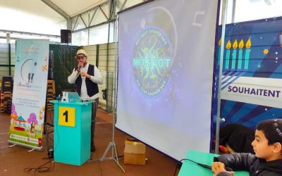 Grand jeu de Hanouccah « Qui veut gagner des Mitsvot » au primaire garçons de l&rsquo;école Beth Rivkah