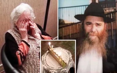 Regardez : Une survivante de l’Holocauste, émue,  allume les bougies de Hanouccah pour la première fois