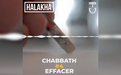 Halakha : L’interdit d’effacer des lettres ou nettoyer des pages durant Chabbath
