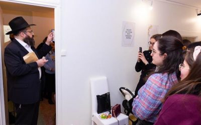 Le Rav Mendel Azimov inaugure le Local du Séminaire pour étudiantes dans le 19ème arrondissement de Paris