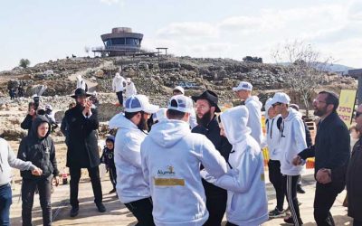 Israël : Des Chlou’him d’Ukraine accompagnent 300 immigrants juifs, lors d’une célébration en leur honneur à Shiloh