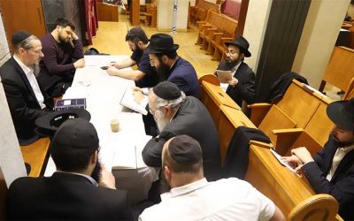 EN IMAGES. Grande soirée d&rsquo;étude des Si&rsquo;hot du Rabbi, au Beth Haya Mouchka