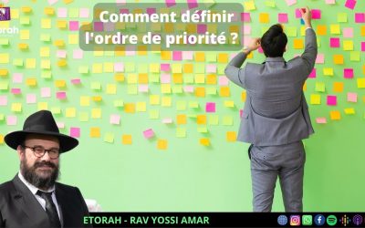 Tazria: Pourquoi est-il si vital de transmettre à nos enfants l&rsquo;ordre des priorités?
