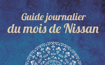 Le guide journalier du mois de Nissan 5782, édité par le Rabbinat Loubavitch de France