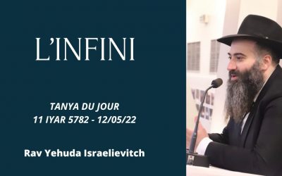 L’infini – Tanya du jour du 11 Iyar 5782 – 12/05/22 – Rav Yehuda Israelievitch
