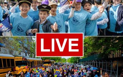 VIDEO. Grande parade de Lag Baomer 5782 devant le 770