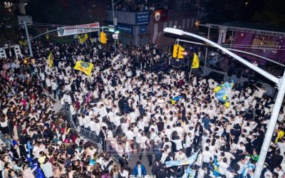 Vidéo et photos : Simhat Beth Hachoévat du 4ème jour de Souccot à Crown Heights