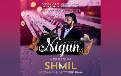 Samedi soir 12 Novembre  – 20h30 : Soirée « La force du Nigun »  avec Shmil au Beth Habad de Créteil