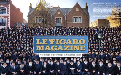 Publié dans le « Figaro Magazine » : La photo de groupe des 5646 Chlou’him du Rabbi